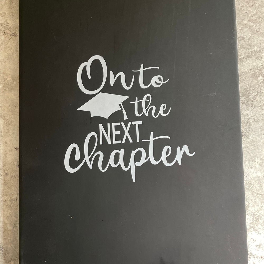 On to the Next Chapter Graduation Notebook
